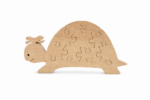 Puzzle tortue en bois massif naturel complet – jouet éducatif enfant
